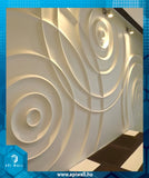 Circle Wave 3D Exklúzív dombormű fal